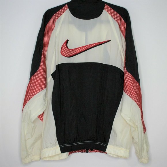 Nike Other - VTG Nike White Tag Embroidered Swoosh Jacket H299